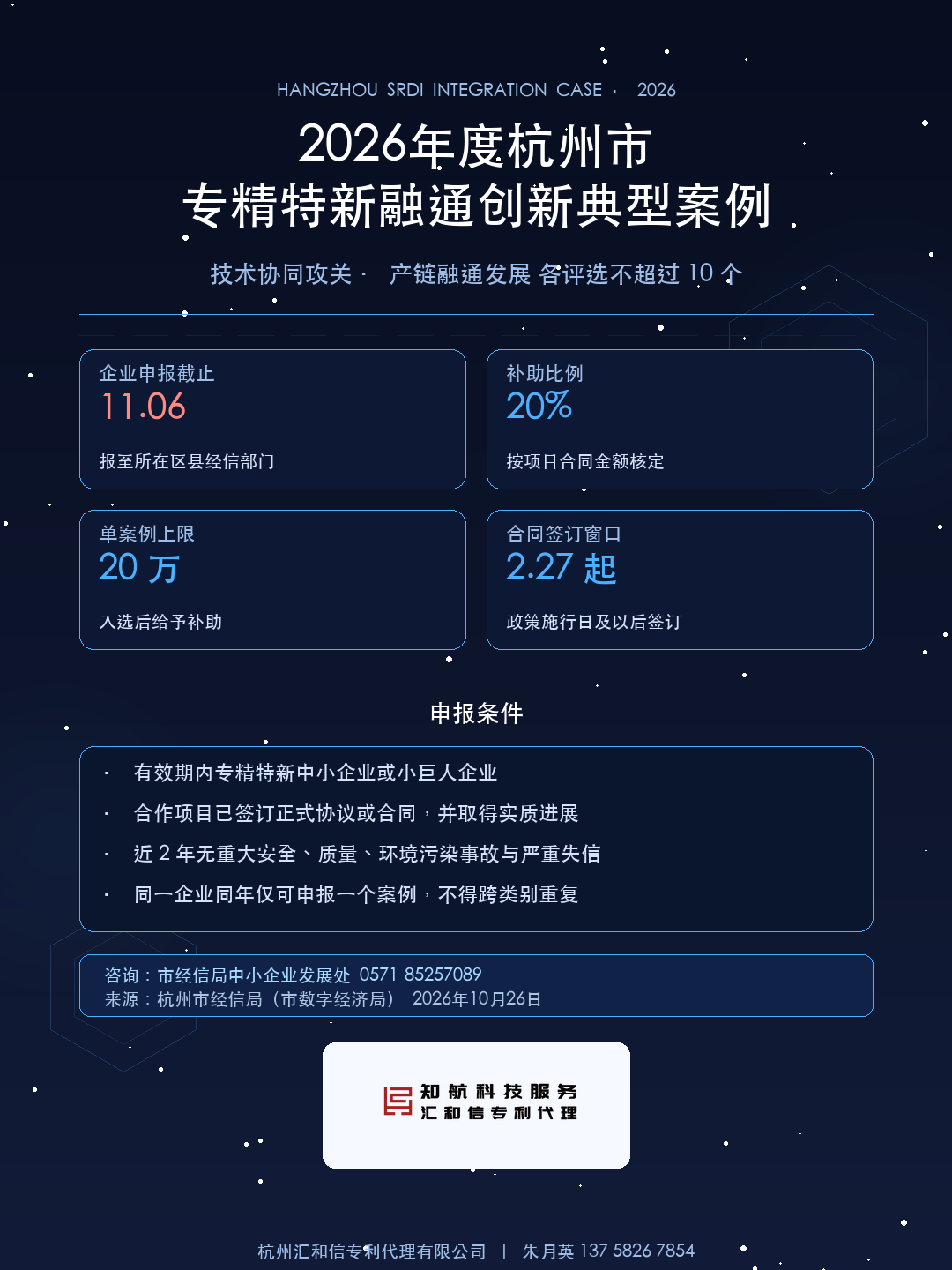 2026年度杭州市专精特新融通创新典型案例申报要点