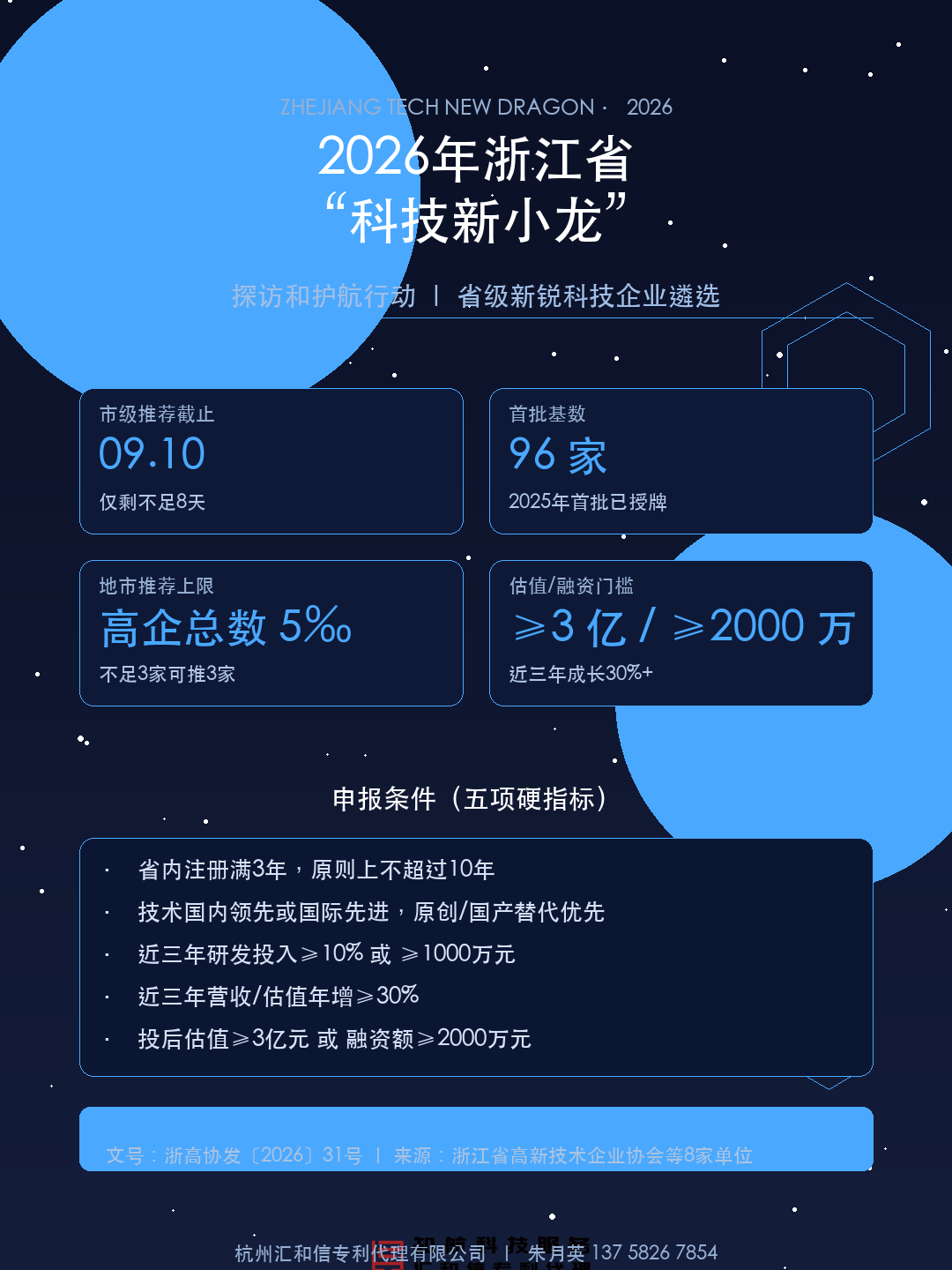 2026年浙江省“科技新小龙”探访和护航行动申报要点设计图